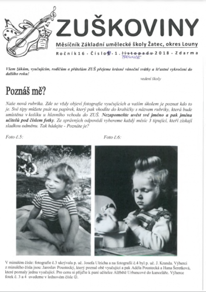 Zuškoviny prosinec 2018